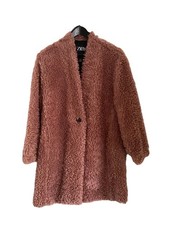 Cappotto Teddy Zara rosa