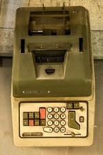 CALCOLATRICE ADDIZIONATORE LAGOMARSINO TOTALIA MOD.2361, vintage, panna