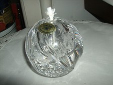 LAMPADA OLIO SFERA PALLA CRISTALLO BOEMIA PIOMBO 24% GR 660 CM 11 FATTO A MANO