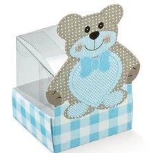 10 Scatole Orsetto Bomboniera Confezione Battesimo Compleanno Nascita Italiana