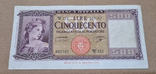 Cinquecento 500 lire ornata - lire,