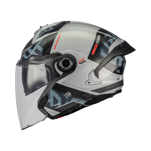 Casco grigio nero cosmo - grigio, e