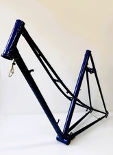 TELAIO BICICLETTA CITY BIKE VINTAGE ANNI 70 RESTAURATO BLU' METALLIZZATO FATA