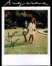 Sophia Loren Foto Autografata Signed Photo Autographed COA Andy Warhol Polaroid