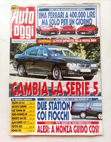 Rivista auto oggi bmw serie - oggi,