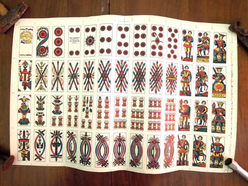 Antico foglio carte - foglio, da