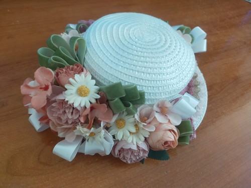 Cappellino paglia bambina - cappellino,