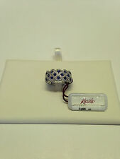  ANELLO FASCIA donna oro 18 kt diamanti ct 0,54 e zaffiri blu ct 0,86 RECARLO
