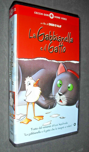 Vhs gabbianella il gatto - vhs-,
