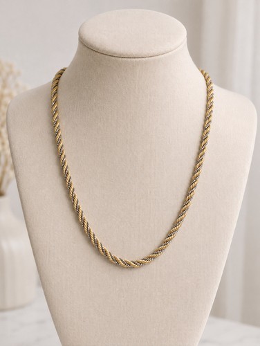Collana bicolore oro - oro, k
