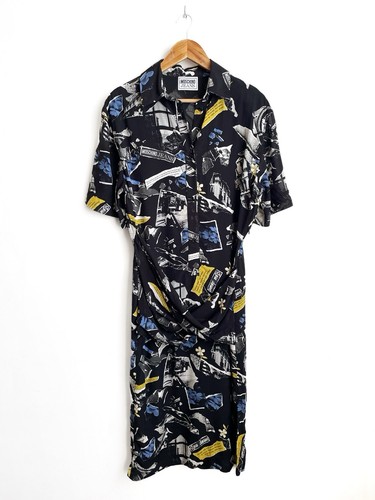 Abito camicia drappeggiato - abito,