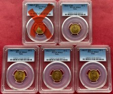Italia oro lire 1863 - 10,