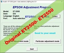 Reset Epson ET2550, ET2500 ✅resetter Et2500, Et2550?Unlimited use 1Pc, Email⭐⭐⭐
