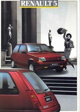 Catalogue brochure Renault Super 5 (Avec GTE) 1987/1988 Suisse allemand deutsch