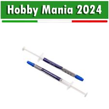Confezione 2 Siringhe di Pasta Termica Argento Professionale 1g CPU, VGA, XBOX
