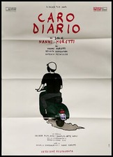 CARO DIARIO Locandina Film Originale 39x55" 2Sh Italiano NANNI MORETTI VESPA PIAGGIO