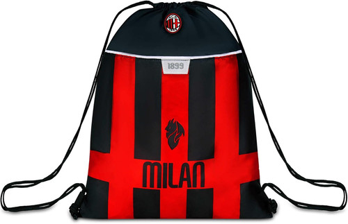 Milan zaino sacca rosso e - milan,