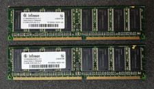 2x 512MB DDR1 400MHz CL3 Infineon (HYS64D64300HU-5-C) Kit doppio canale, singolo-s.