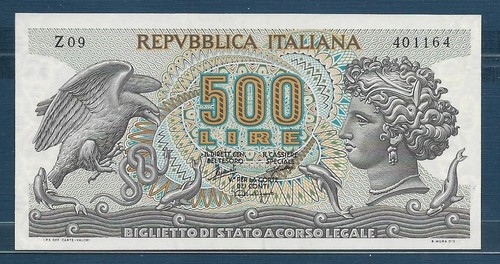 Italia 500 lire 1966 - italia,