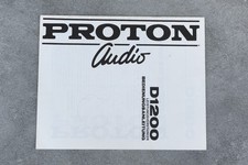 Proton audio D1200 manuale di