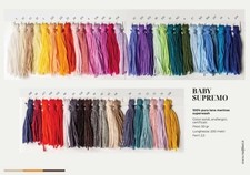 GOMITOLI 100% MERINO SUPERWASH COLORI VARI FERRI 2.5/3.5 50 g "BABY SUPREMO"