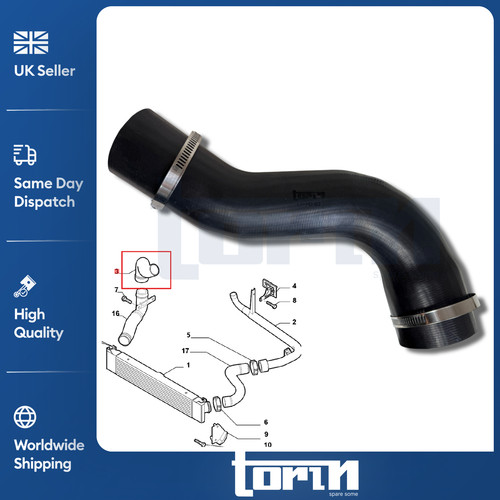 Tubo intercooler turbo - tubo,
