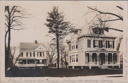 Cartolina rppc queen anne casa - queen,