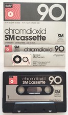 Mc Basf Chromdioxid 90 Musicassetta Vintage Compact Cassette Tape Usata Used Q