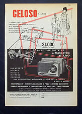 B918-Advertising Pubblicità-1959 - GELOSO RICEVITORE PORTATILE