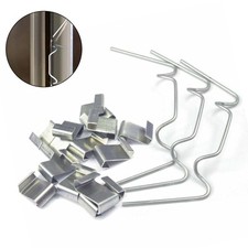 Clip per Vetri Serra per Vetro 3mm/4mm Acrilico e Policarbonato Confezione da 50