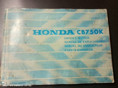 Honda 750 owner s manuale - honda, owner's