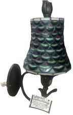 Applique da parete Quoizel stile Tiffany libellula vetro colorato bronzo vintage