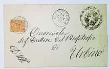 REGNO 1891 - PIEGO/LETTERA VIAGGIATA CARPEGNA-URBINO TIMBRI CERCHIO GRANDE