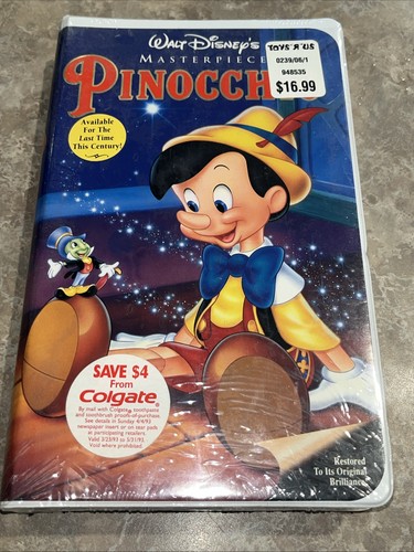 Pinocchio vhs sealed - /, new