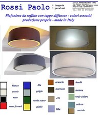 Plafoniera lampadario paralume