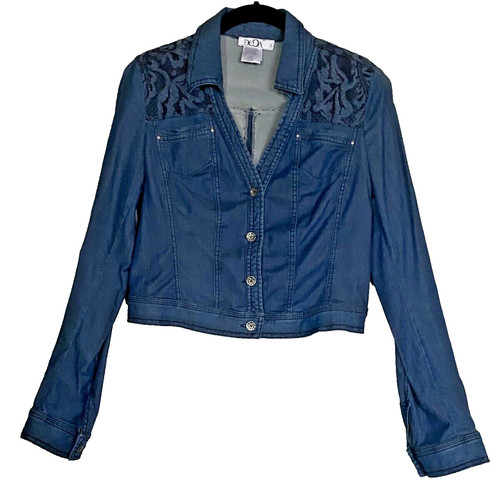 Giacca moto jeans - blu, denim
