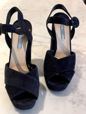 SCARPE PRADA BLU NAVY CON