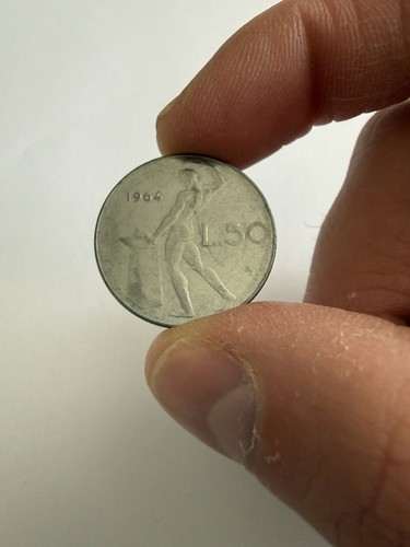 Moneta rara 50lire anno - rara, da