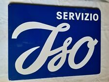 ISO ,ISO SERVIZIO,ISETTA,ISO RIVOLTA,ISOMOTO,ISO,CARTELLO INSEGNA NO SMALTATA