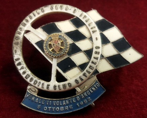 Targa metallo automobile club - targa,