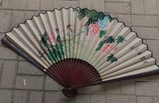 Ventaglio Grande Decorativo Cina Vintage