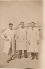 B3 -  Foto Photo Fotografia Anni 30 - Trio Uomini Camice Bianco 