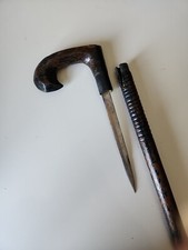 Bastone animato da passeggio antico, 90cm