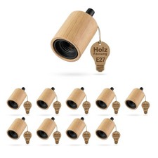 10x zoccolo per lampada E27