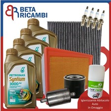 Kit Tagliando Fiat Tipo 1.4 Benzina GPL LPG 4Filtri 4Olio Petronas 5W40 +Candele