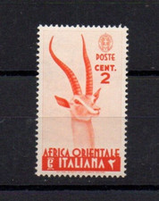 AFRICA ORIENTALE ITALIANA CENT.2 SERIE PITTORICA MNH**
