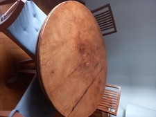 tavolo antico rotondo in noce