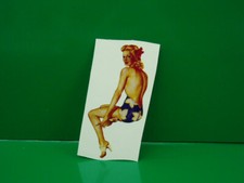 Adesivo pin up vespa lambretta
