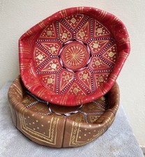 Set pouf marocchini pelle - marocchini,