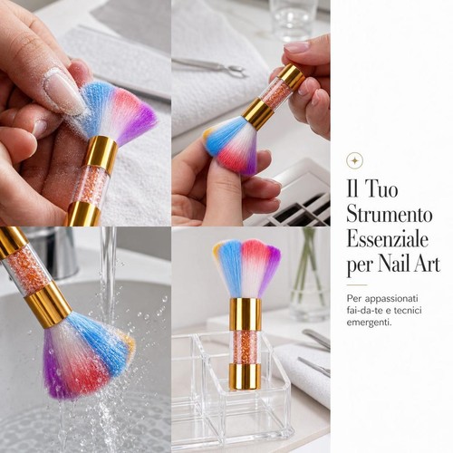 Spazzola unghie polvere - spazzola,